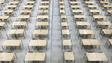 An empty exam hall