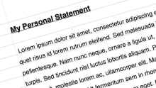 how to write a personal statement 2